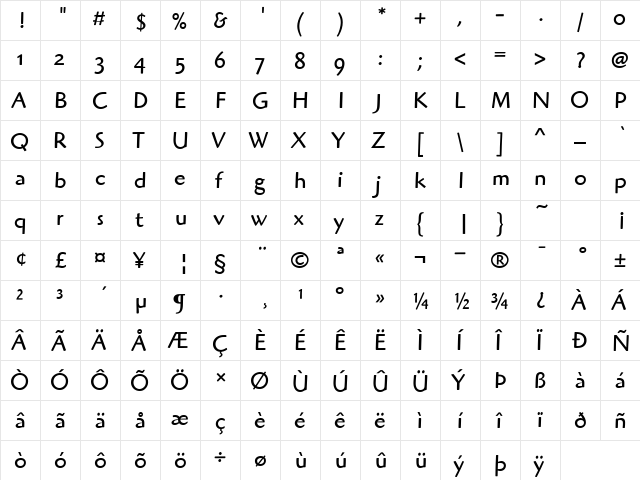 HighlanderITCOS-Book Book  glyph index