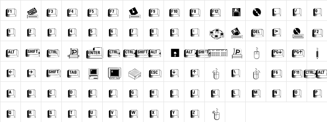 DoodleDingbatsSixSSi Regular  glyph index