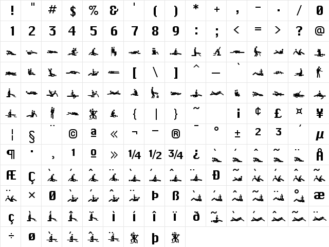 48ways Regular  glyph index