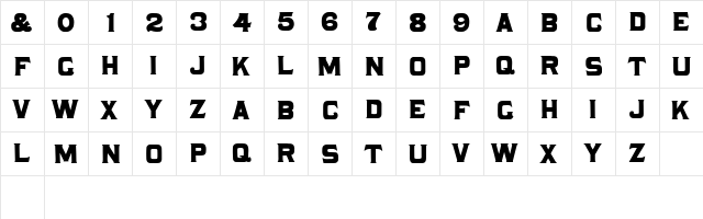 Forsythe HPLHS  glyph index