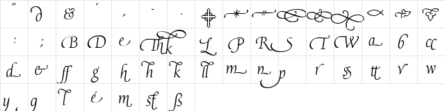 AvocetXtras Regular  glyph index
