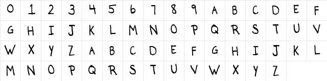 Apple Script Regular  glyph index