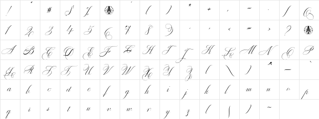 Enica Personal Use Only Regular  glyph index