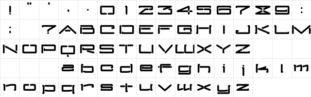 MKUltra Regular  glyph index