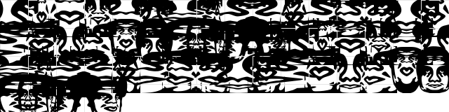 ObeyFunhouse Regular  glyph index