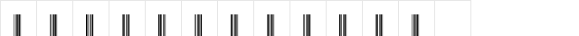 Code39-Digits Normal  glyph index