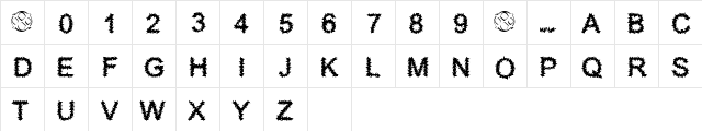 Furry Normal  glyph index
