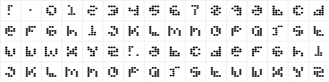 PropellerFuel Regular  glyph index