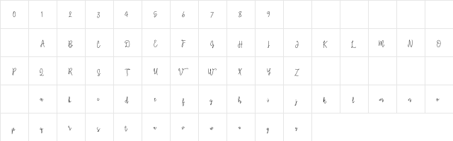 Moonlinetwo Regular  glyph index