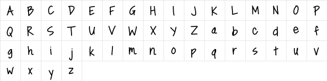 Something Blue Medium  glyph index