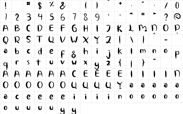 MINIMUM DEDLOCK Regular  glyph index