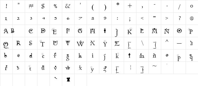 Clb:Patriot Normal  glyph index