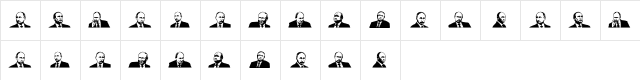 Mr.Putin Regular  glyph index