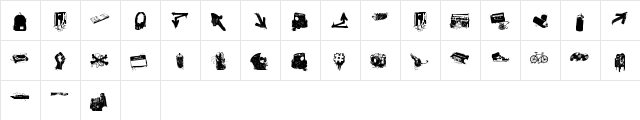 urbanlife Regular  glyph index