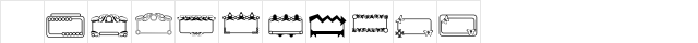 Framer1 Regular  glyph index