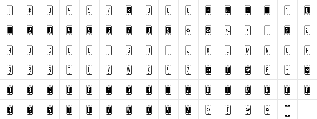 iDroid Outline Outline  glyph index