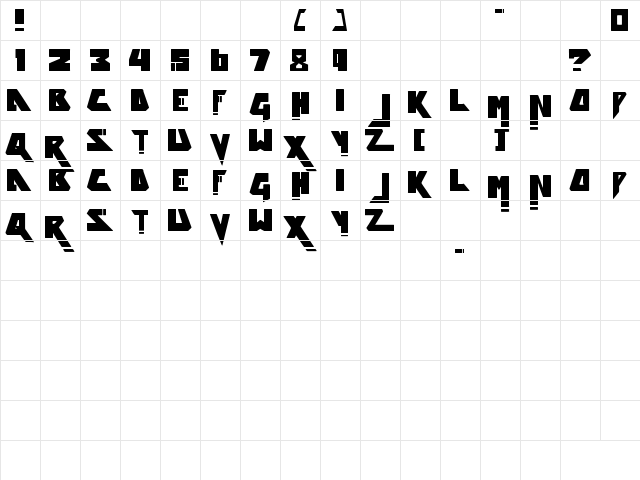 Firewall zero Regular  glyph index