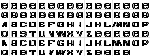 EUROW Regular  glyph index