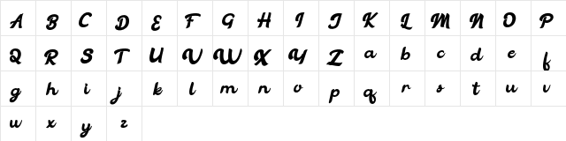 Vintage Legends FREE Regular  glyph index