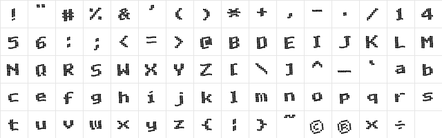 Matrix Complex Wave NC Regular  glyph index