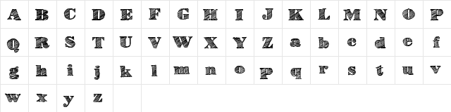 HighLines Regular  glyph index