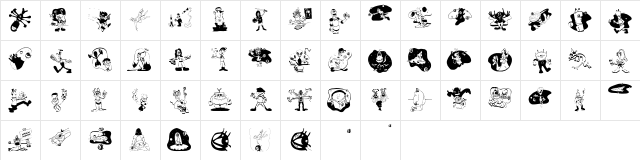 ScienceFictions Regular  glyph index