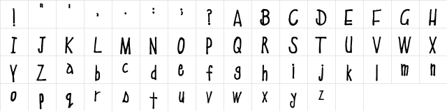 School Education Regular  glyph index