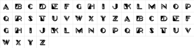 Triangle Regular  glyph index