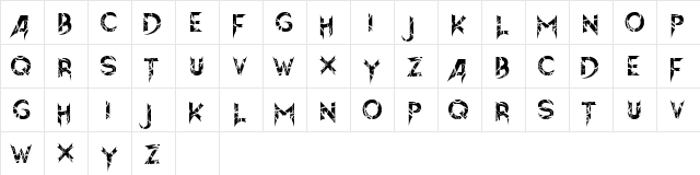 Hellion Roots  glyph index