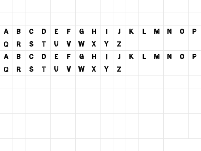 MTF Base Outline Regular  glyph index