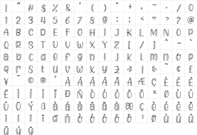 Orange Slices Outline Regular  glyph index