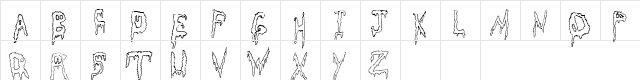 Grossout Regular  glyph index