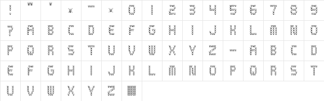 skully Regular  glyph index