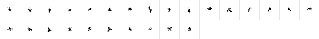 freestyle pictos  glyph index