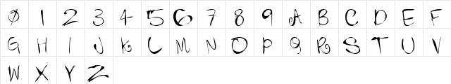 useless Regular  glyph index