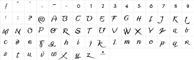 Fmiring Campotype One Regular  glyph index