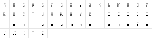 Pasatona Layer Regular  glyph index