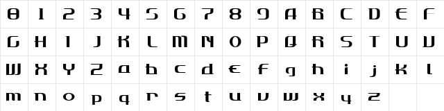 Lovelydesign AL  glyph index