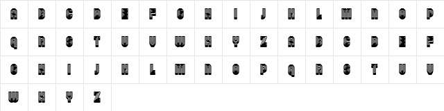 Linearo Straight Regular  glyph index