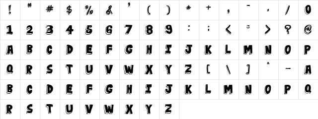 jabjai Heavy  glyph index