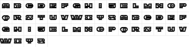 Imbecile Abstract Heavy  glyph index
