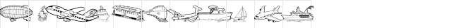 GE Motion Regular  glyph index