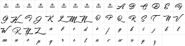 Walking Stones Personal Use Regular  glyph index