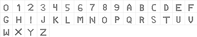 Daisy Chain Regular  glyph index
