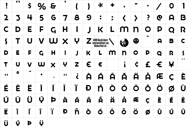 GoyaMedium Regular  glyph index