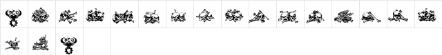 Charnel House Regular  glyph index