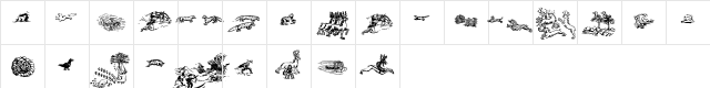 Carta Marina Animals Animals  glyph index