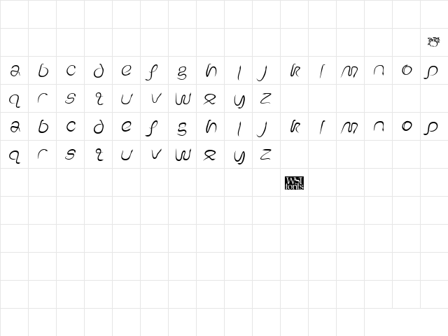 EdenDisplay Italic  glyph index