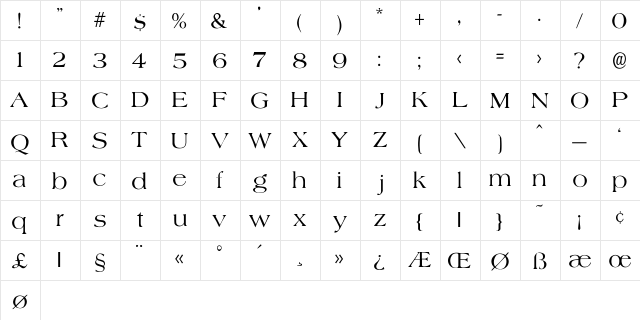 Shale-Normal Regular  glyph index