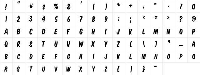 VTCSuperMarketSaleSC SmallCaps  glyph index